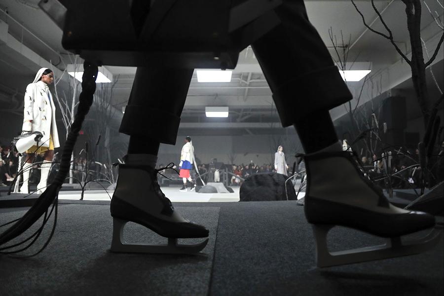 The Thom Browne collection is modeled during Fashion Week, Wednesday, Feb. 15, 2017, in New York. (AP Photo/Julie Jacobson)