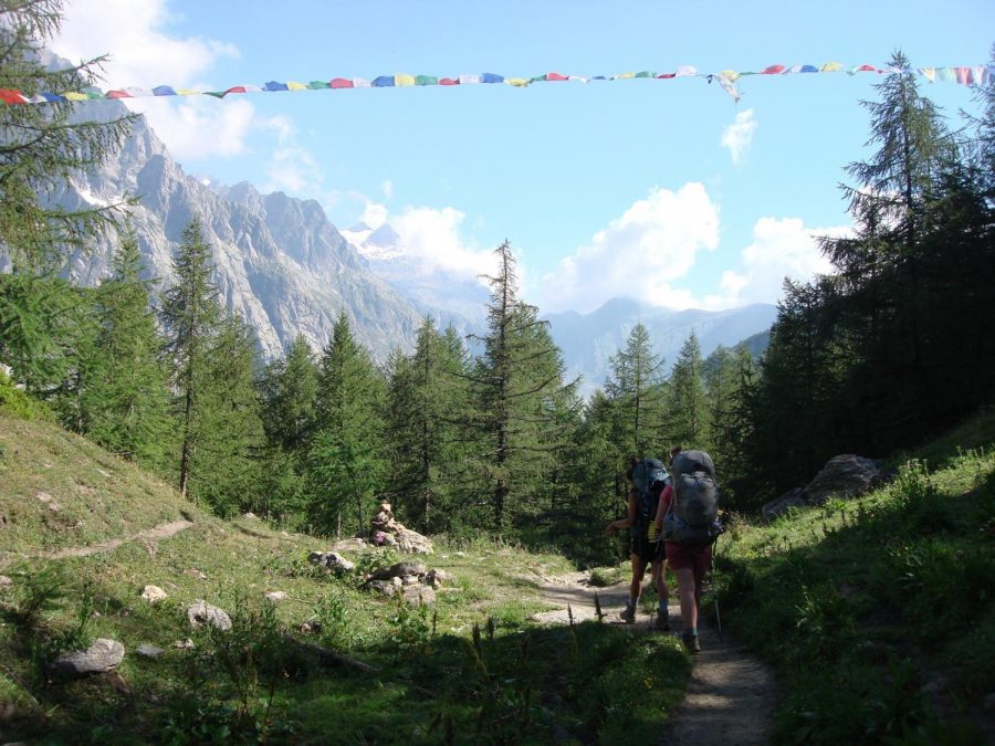 The Mont De Blanc Mountain Range is a hot destination for experienced backpackers that are looking for a fair challenge that the Carter family enjoys.