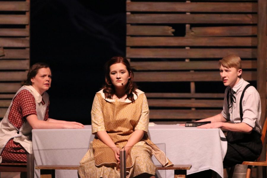 Lizzy Cooper, Ava Bryant and Hayden Olds star in the latest theater production, Bright Star.