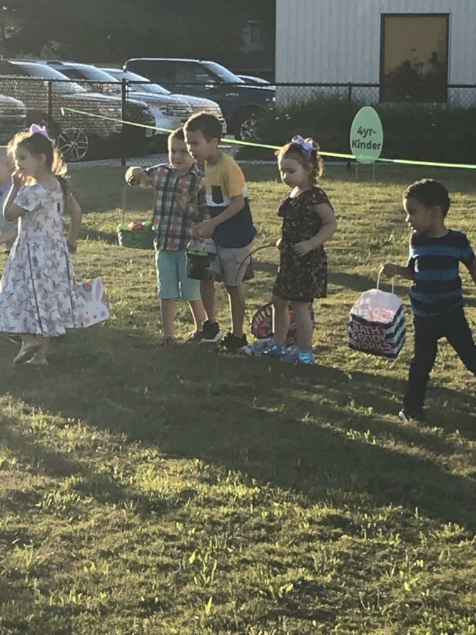 Preparing a strategic attack on the Easter candy, children at the Real Life Church line up for the Easter tradition last year. This years celebrations will be held differently due to COVID-19, but parents say the bunny is still heading to town.