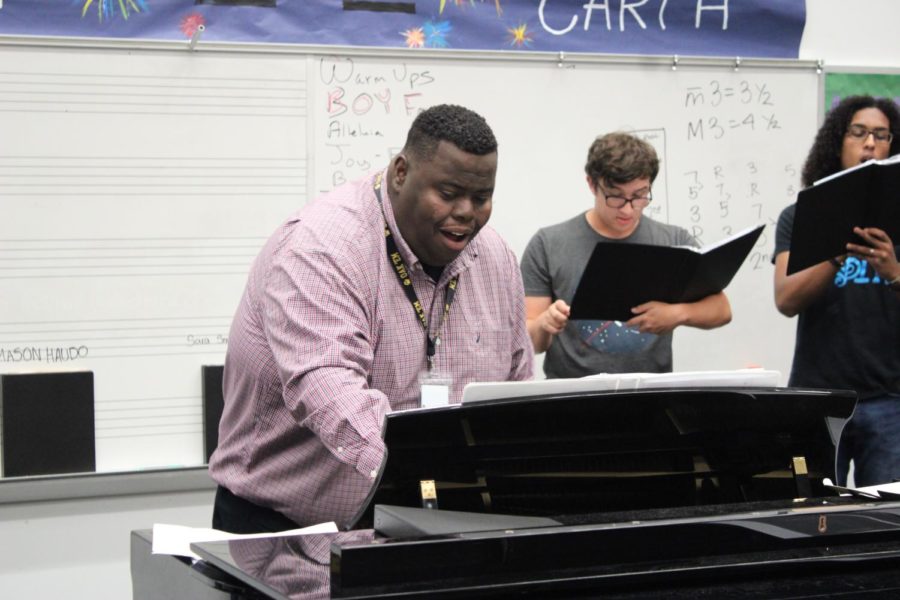 New Choir Director Daryl Freeman absorbs the chances to influence his choir both as an ensemble and as a family. “I speak to everybody, so if you see me in the hallway I will speak to you - I won’t just walk past anybody without speaking,” Freeman said.
