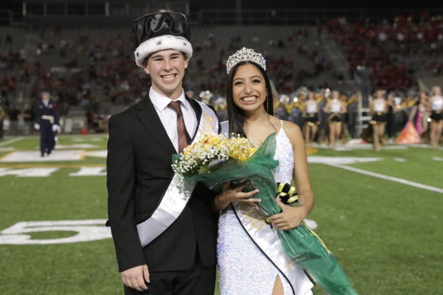 This year’s homecoming king and queen are Slade Reese and Jessica Torres. “When they announced my name I felt an insane rush of adrenaline,” Reese said. “Hearing all my friends cheer me on as they placed the crown on my head was the coolest experience I’ve had to date. I was so happy watching my best friend get crowned next to me.”