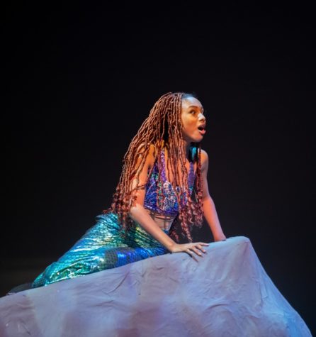 Junior Tyler Warnie, who plays the lead role of Ariel, sings with her newfound voice. After working hard on The Little Mermaid musical, theatre is ready to show off their work.