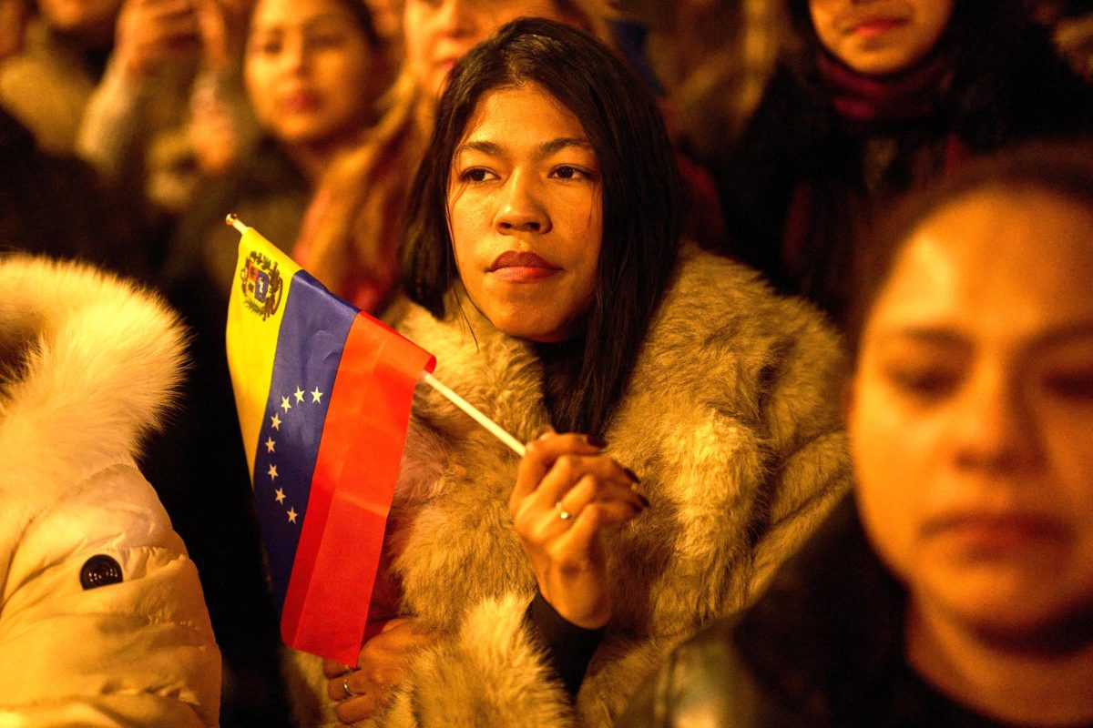 Venezuelan protesters walk the streets of Madrid in defiance against deposed Venezuelan leader Nicolás Maduro, Sunday, Jan. 4, 2026.